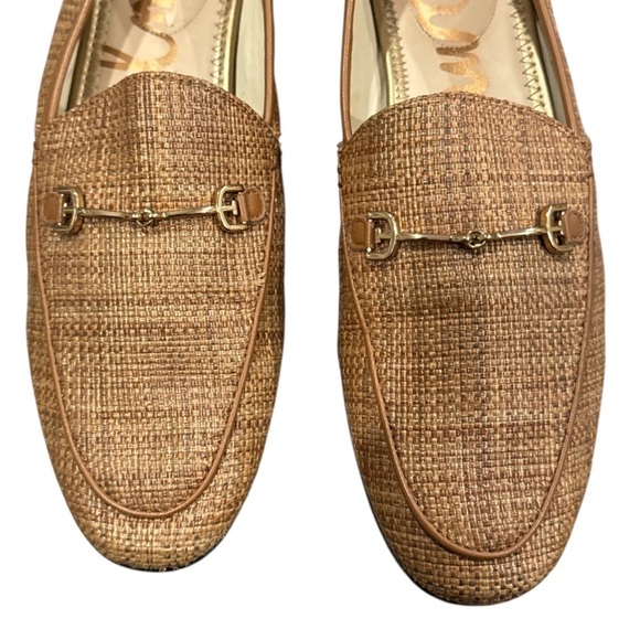 Sam Edelman Loraine Woven Raffia Horsebit Loafers Tan Size 9.5M main image 9